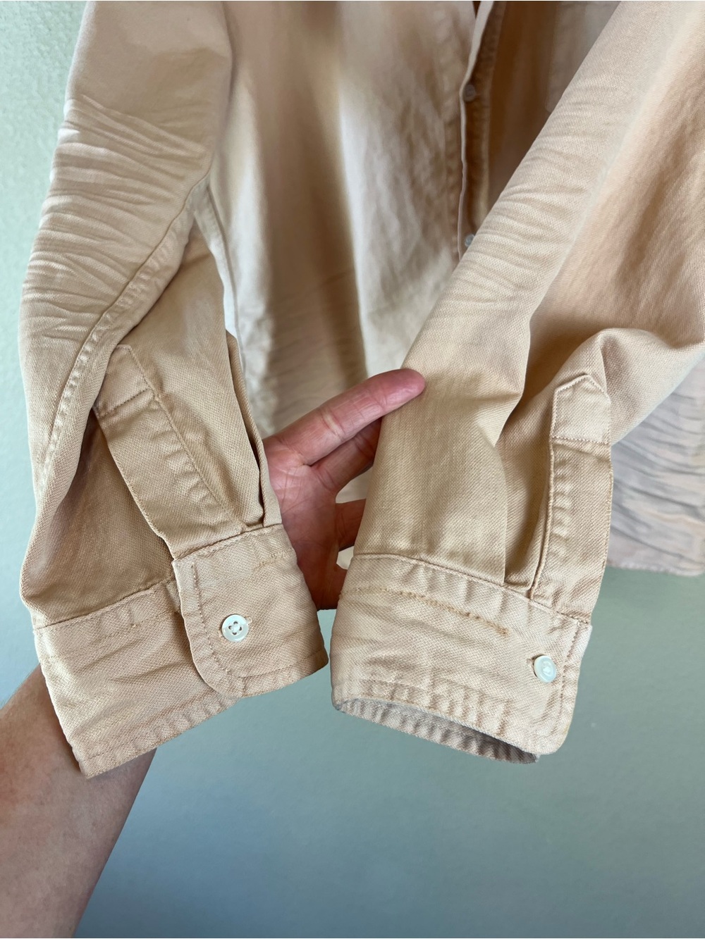 frank & eileen barry shirt apricot - Picture 8 of 12